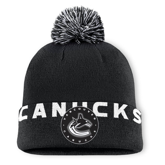Vancouver Canucks NHL Black High Stick Cuff Knit Toque