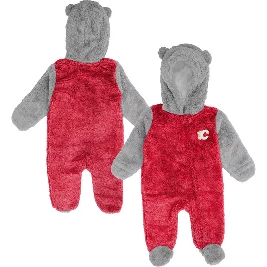 Calgary Flames NHL Infant Teddy Fleece Bunting Sleeper