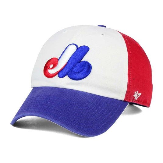 Montreal Expos MLB Tri-Colour Clean Up Cap
