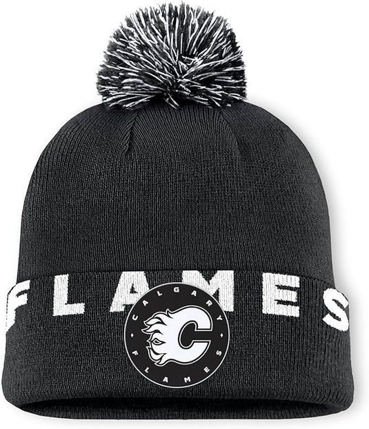 Calgary Flames NHL Black High Stick Cuff Knit Toque