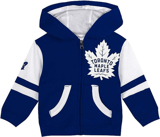 Toddler Toronto Maple Leafs NHL Face-Off Full Zip Fleece Hoodie