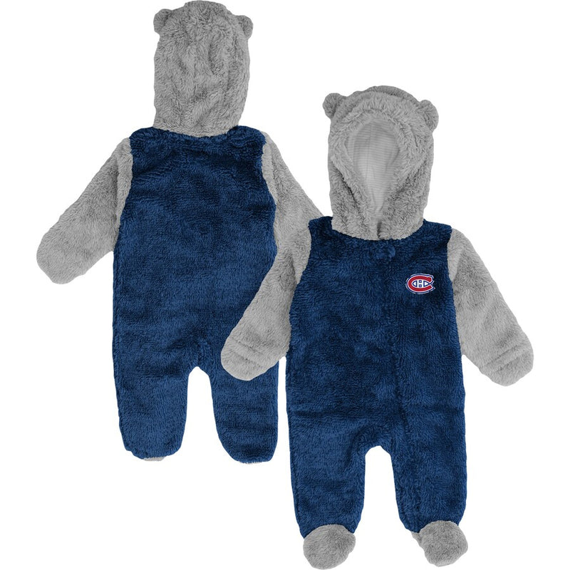 Load image into Gallery viewer, Montreal Canadiens NHL Infant Teddy Fleece Bunting Sleeper
