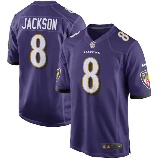 Lamar Jackson Baltimore Ravens NFL Nike Game Player Purple Jersey