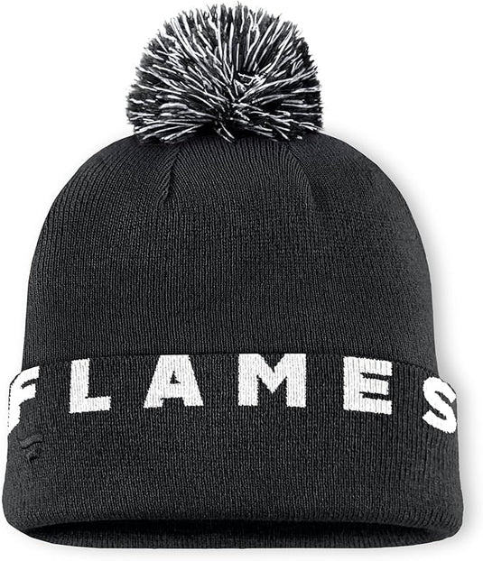 Calgary Flames NHL Black High Stick Cuff Knit Toque
