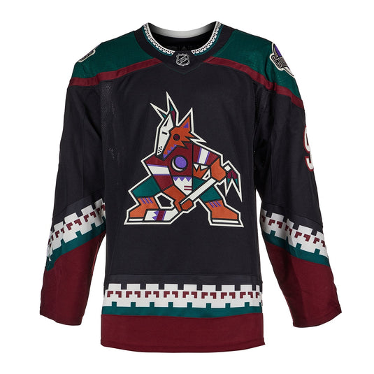 Clayton Keller Signed Arizona Coyotes Adidas Pro Kachina Black Jersey