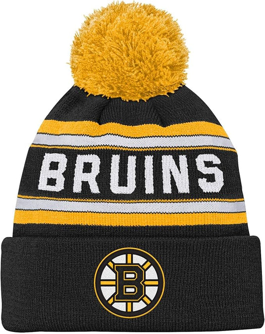 Tuque à pompons en tricot à revers jacquard NHL des Jets de Winnipeg pour enfants