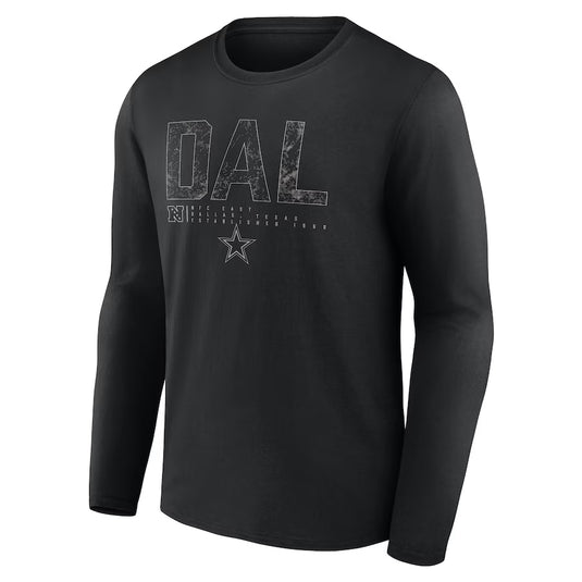 T-shirt à manches longues NFL Shadow Tri-Code des Cowboys de Dallas