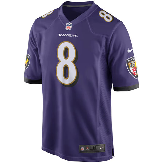 Lamar Jackson Baltimore Ravens NFL Nike Game Player Purple Jersey