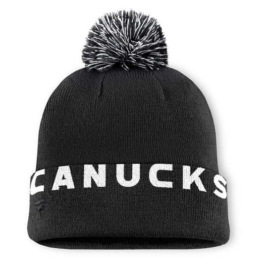 Vancouver Canucks NHL Black High Stick Cuff Knit Toque