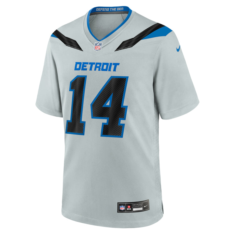 Load image into Gallery viewer, Amon-Ra St. Brown Detroit Lions NFL Nike Game Player Rivalries Silver Jersey