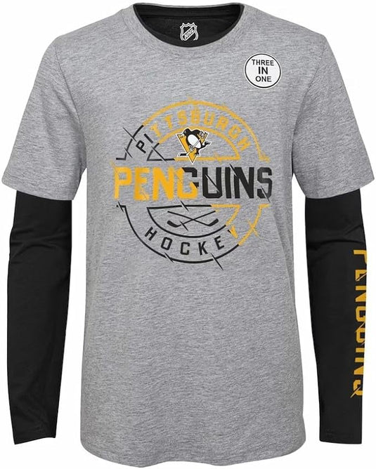 Youth Pittsburgh Penguins NHL Two-Way Forward 2 In 1 Combo Pack