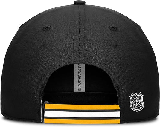 Boston Bruins NHL Authentic Pro Rink Pinnacle Adjustable Cap