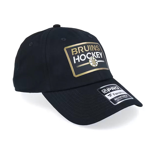 Boston Bruins NHL 100th Anniversary Black / Gold Adjustable Cap
