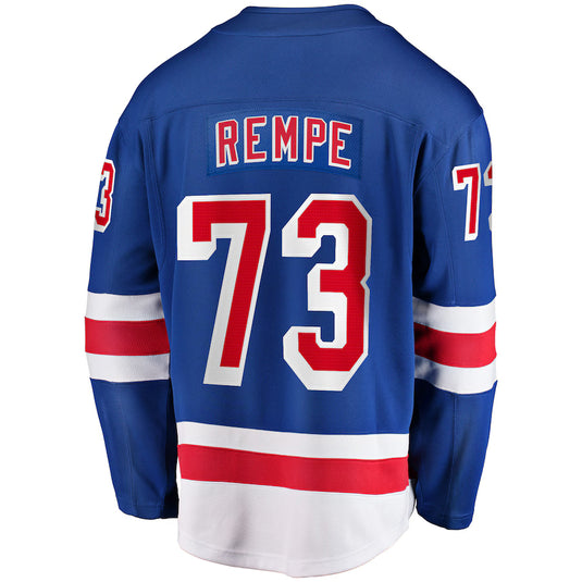 Matt Rempe New York Rangers NHL Fanatics Breakaway Home Jersey