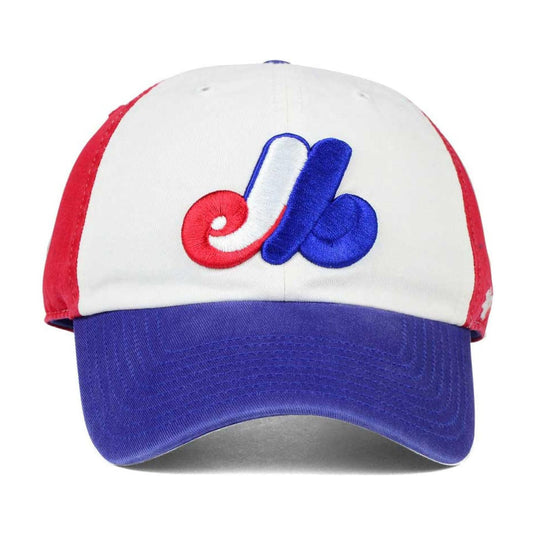 Montreal Expos MLB Tri-Colour Clean Up Cap