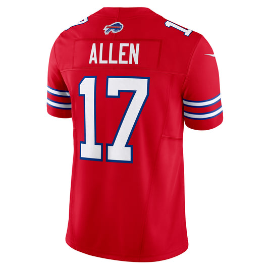 Josh Allen Buffalo Bills NFL Nike Vapor F.U.S.E. Limited Player Red Jersey