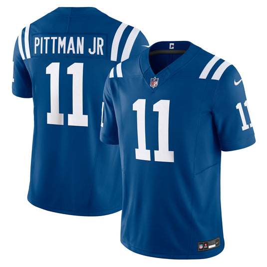 Michael Pittman Jr. Indianapolis Colts NFL Nike Vapor F.U.S.E. Limited Player Blue Jersey