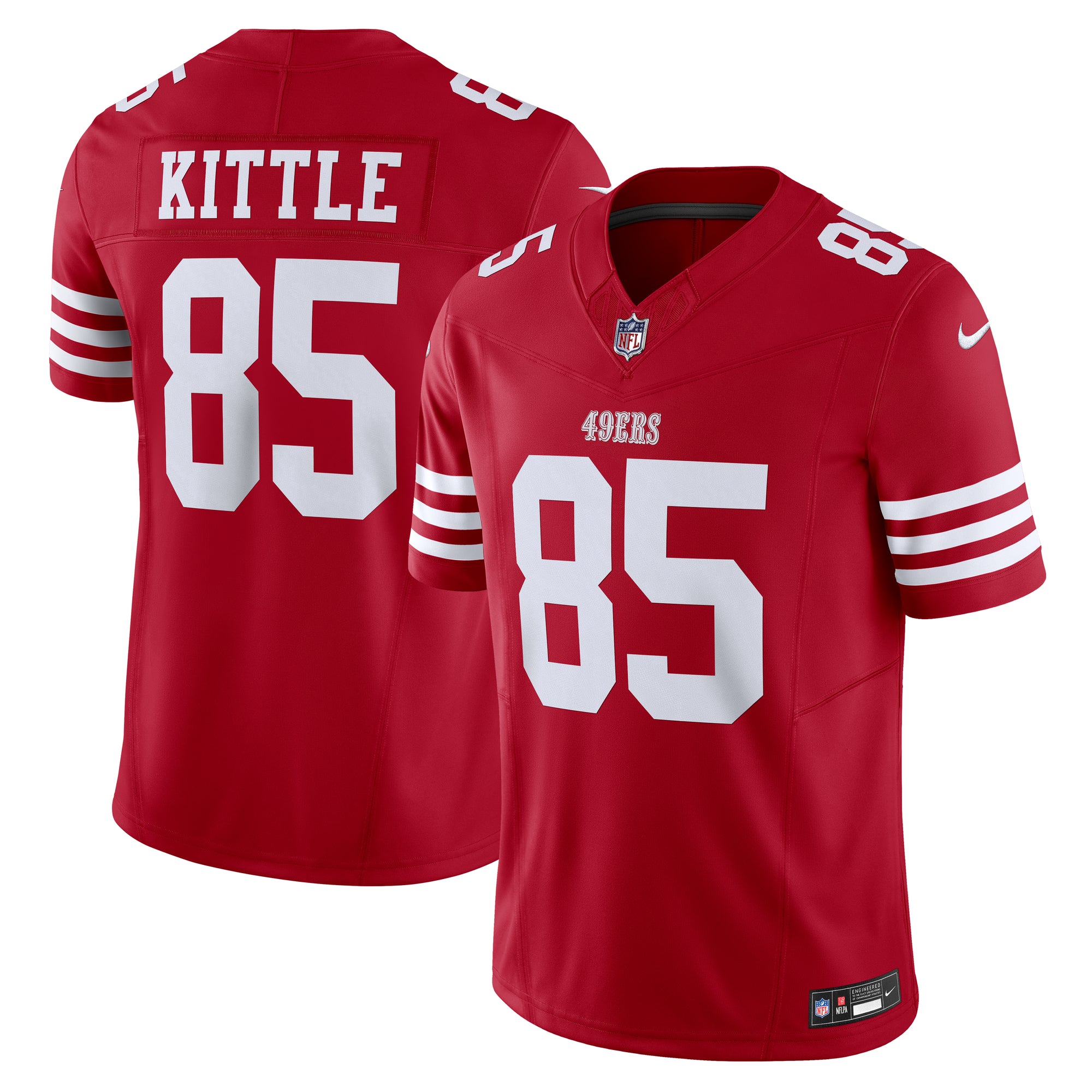 George Kittle San Francisco 49ers NFL Nike Vapor F.U.S.E.