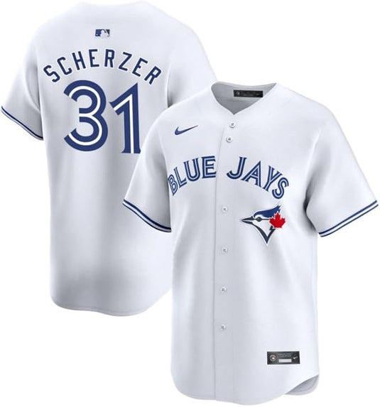 Max Scherzer Toronto Blue Jays MLB Nike White Home Replica Jersey