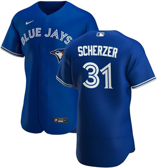Max Scherzer Toronto Blue Jays MLB Nike Royal Alternate Replica Jersey