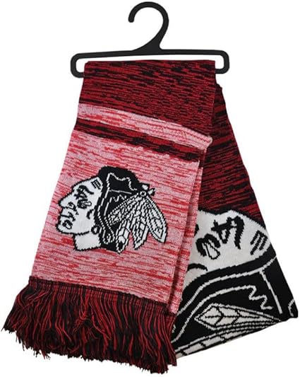 Écharpe en mélange de couleurs avec grand logo des Maple Leafs de Toronto de la LNH