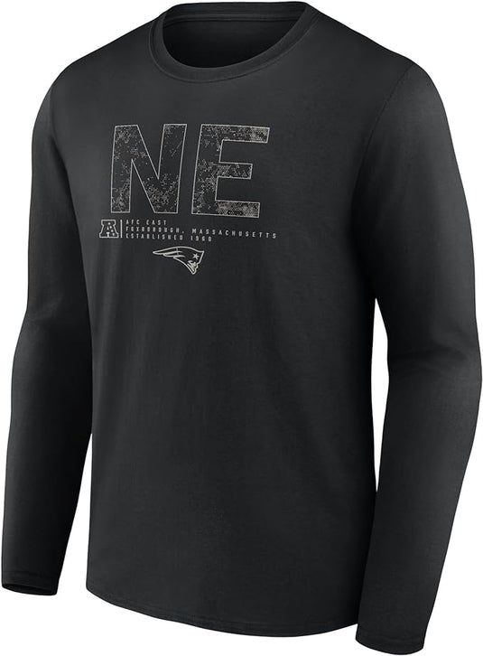 New England Patriots NFL Shadow Tri-Code Long Sleeve T-Shirt