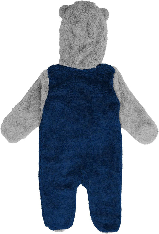 New England Patriots NFL Infant Game Nap Teddy Dormeuse en polaire à banderoles