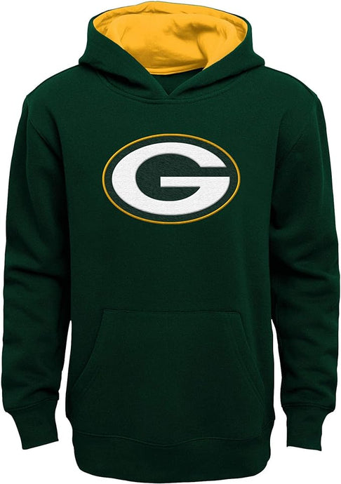 Youth Green Bay Packers NFL Prime Basic Pullover Hoodie