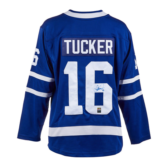 Darcy Tucker Signed Toronto Maple Leafs Fanatics Breakaway Home Blue Jersey