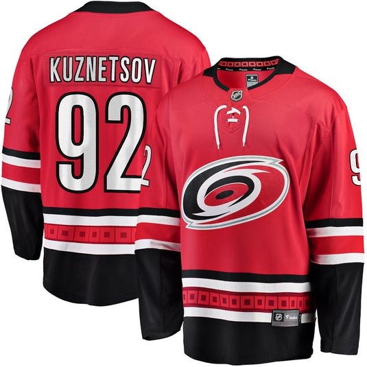 Evgeny Kuznetsov Carolina Hurricanes NHL Fanatics Breakaway Home Jersey