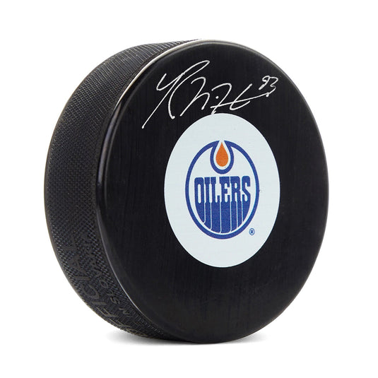 Ryan Nugent-Hopkins Signed Edmonton Oilers Puck
