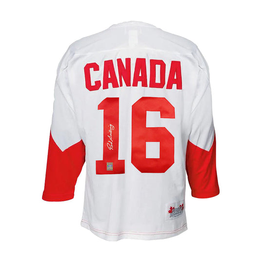 Rod Seiling Signed Team Canada 1972 Summit Series Away White Jersey