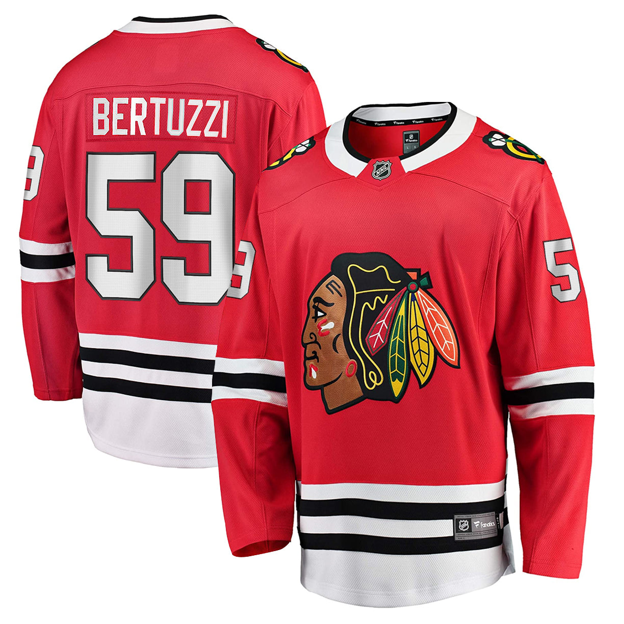 Tyler Bertuzzi Chicago Blackhawks NHL Fanatics Breakaway Home Jersey ...