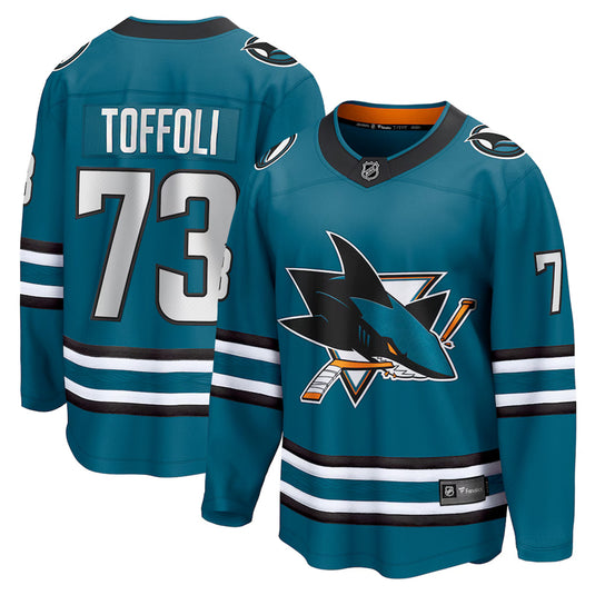 Maillot Domicile Breakaway des Fanatics de la LNH des Sharks de San Jose Marc-Édouard Vlasic