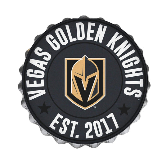 Vegas Golden Knights NHL Bottle Cap Wall Logo
