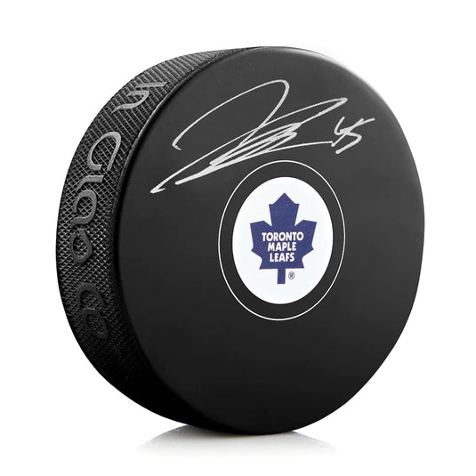 Jonathan Bernier Signed Toronto Maple Leafs Puck