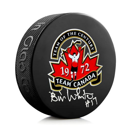 Bill White Signed Team Canada 1972 Summit Series Puck