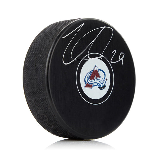 Nathan MacKinnon Signed Colorado Avalanche Puck