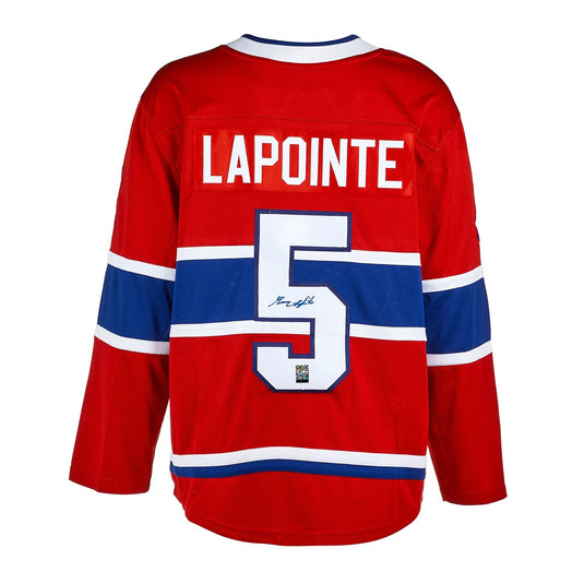 Guy Lapointe Signed Montreal Canadiens Fanatics Breakaway Home Red Jersey