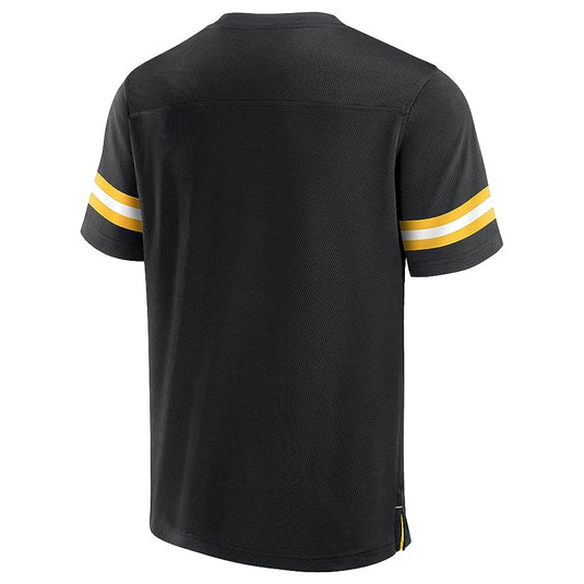 Pittsburgh Steelers NFL Hashmark V-Neck Short Sleeve Jersey