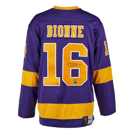 Marcel Dionne Signed Los Angeles Kings Fanatics Vintage Purple Jersey