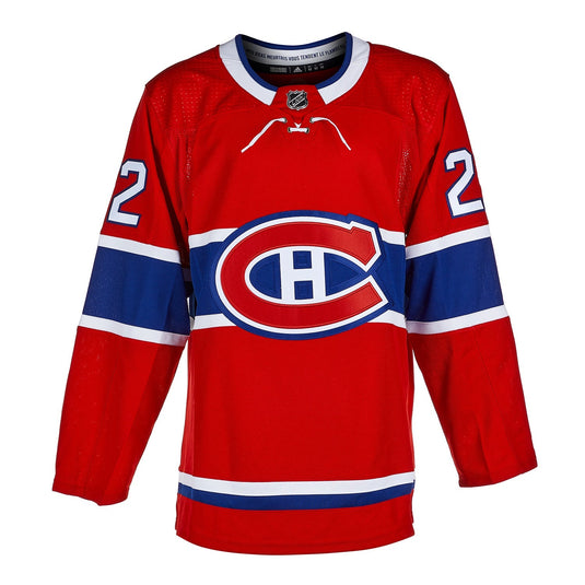 Cole Caufield Signed Montreal Canadiens Adidas Pro Home Red Jersey