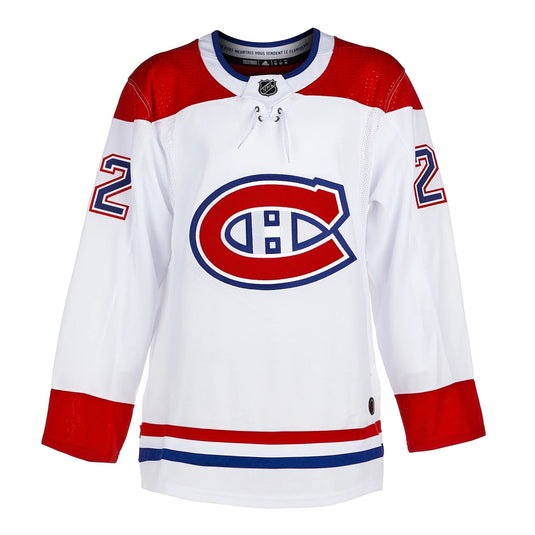 Cole Caufield Signed Montreal Canadiens Adidas Pro Away White Jersey