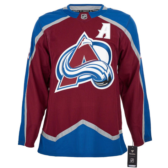 Nathan MacKinnon Signed Colorado Avalanche Fanatics Premium Home Maroon Jersey