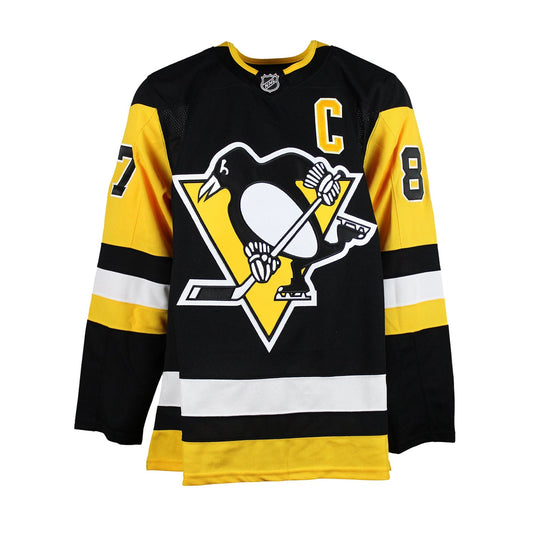 Sidney Crosby Signed Pittsburgh Penguins Fanatics Premium Home Black Jersey
