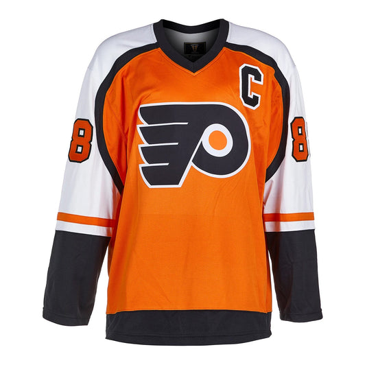 Eric Lindros Signed Philadelphia Flyers Fanatics Vintage Orange Jersey