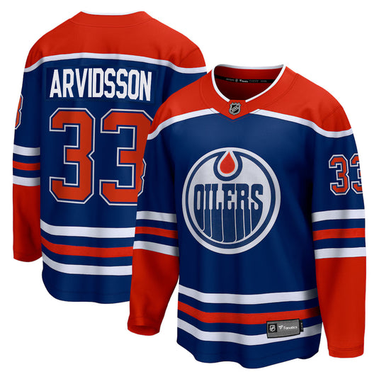 Viktor Arvidsson Edmonton Oilers NHL Fanatics Breakaway Royal Home Jersey