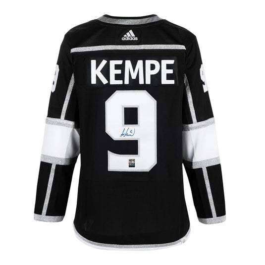 Adrian Kempe Signed Los Angeles Kings Adidas Pro Home Black Jersey