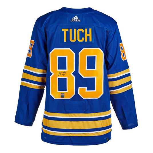 Alex Tuch Signed Buffalo Sabres Adidas Pro Home Blue Jersey