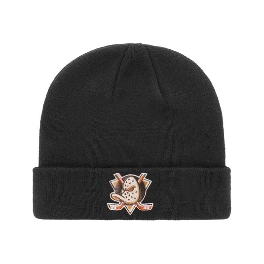 Anaheim Ducks NHL Basic Black Cuff Knit Beanie